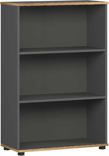 Rio 3 Raflı Kitaplık - Antrasit/kontra 72x109x34 Cm Antrasit