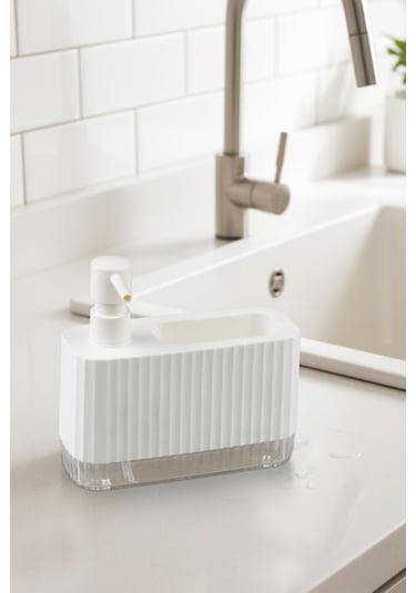 Okyanus Home Coliseum Sıvı Sabunluk Seti Beyaz Beyaz