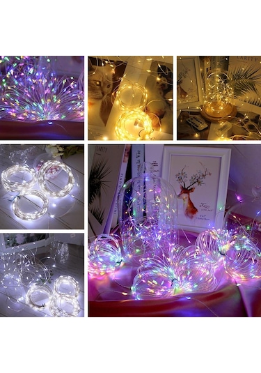 Sıcak Beyaz 30/100/200m Led Bakır Tel Dize Işıklar Sokak Peri Işıkları Garland 30m 300led Diğer