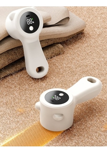 Dancemonkey Lichen Giysi Pom Pom Düzeltici, Şarj Edilebilir Tıraş Makinesi Li Beyaz