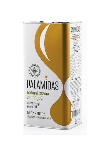 Palamidas Yeni Hasat Soğuk Sıkım Zeytinyağı Teneke 5 L
