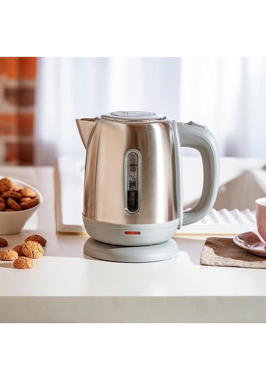 Crown Crw-7211 1800w 1.8 Litre Lüks Çelik Su Isıtıcı Kettle I Nox