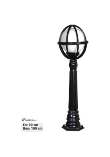 100X30 25 Lik Düz Meridyen Model Park Bahçe Aydınlatma Çim Direği