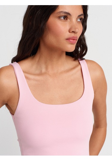 Dilvin 21057 Askılı Atlet-toz Pembe Toz Pembe