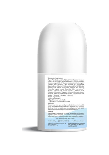 Alls Biocosmetics Prebiyotik Erkek Roll-On Deodorant 75 ML