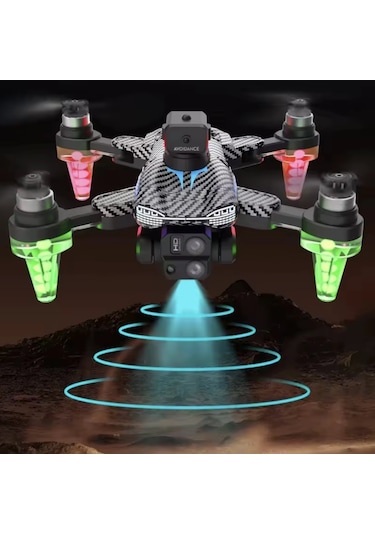 C19s Drone 5g Fpv Kamera Fırçasız Motor Optik Akış Rgb Işıklı Katlanabilir Drone