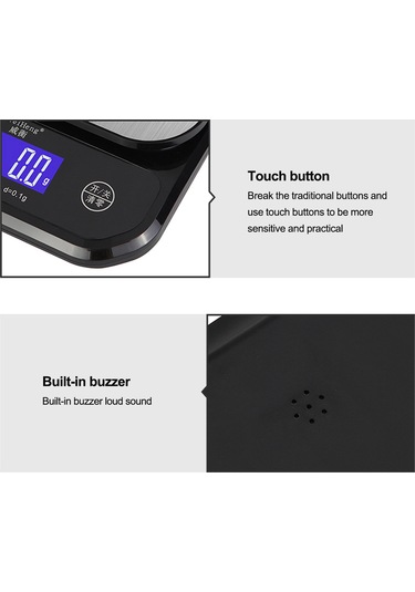 Youtek Dijital Mutfak Terazi, 10kg/1g Hassasiyet, Lcd Ekran, 5 Birim G, Oz, Lb, Kg, Ml , Su Geçirmez, Li-pol Batarya, Pişirme Ve Gıda Tartımı İçin Kırmızı