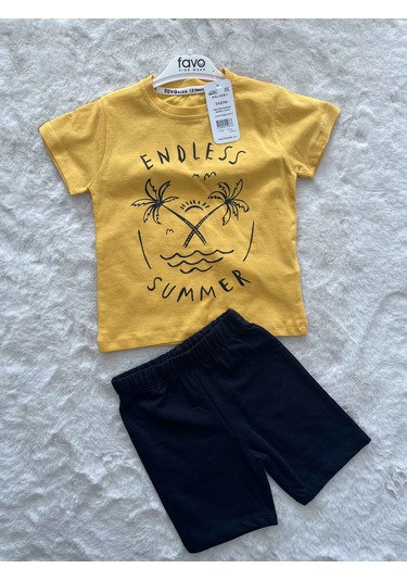 Endeles Summer Şortlu İkili Takım HARDAL