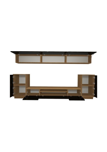 Decoraktiv Trendstyle 9 Slm Tv Ünitesi Tv Sehpası Ceviz - Siyah