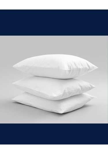 Microfiber Kumaş Boncuk Silikonlu 850gr Beyaz Yastık 50x70 Beyaz