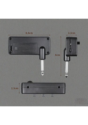 Yaozixa Flatsons F1r Mini Gitar Amplifikatörü - Gain, Ton Ve Ses Kontrolü, Analog Devre, Aux Girişi, Kulaklık Çıkışı Pil Yok