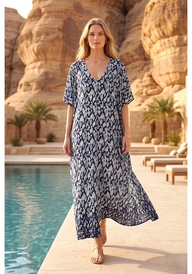 Remsa Mayo Remsa Tesettür Mayo Üzerine Tasarım Tek Kaftan Pareo Rdp26 Siyah08