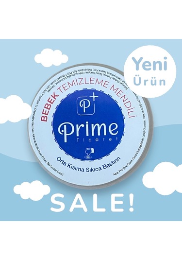 Prime Ticaret Bebek Temizleme Mendili 25 Adet