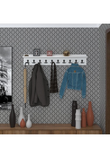 Kenzlife Elbise Askılığı Askılık Vettini Byz 20 120 12 Siyah 10 Adet Askı Portmanto Diğer