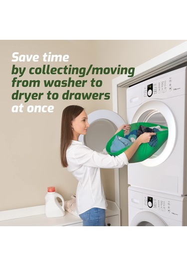 Geeroyoo Yeşil 21 İnç Katlanabilir Ev Gereci, Giyim Ve Çamaşır Saklama Sepeti, Ev Organizasyonu Aracı DiğER