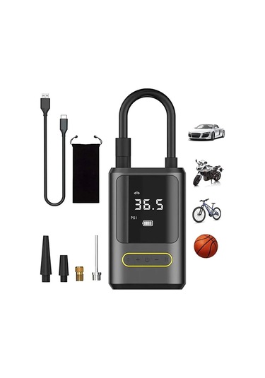 Kablosuz Oto Araç Mini 4000mah 150 Psı Işıklı Oto Hava Kompresörü Ka-760 5250