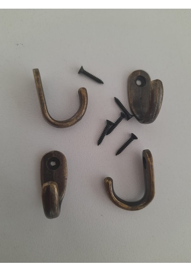 Fincan Askı 4 Adet Büyük Antik Dekoratif Tekli Bijuteri Askılık Aksesuar