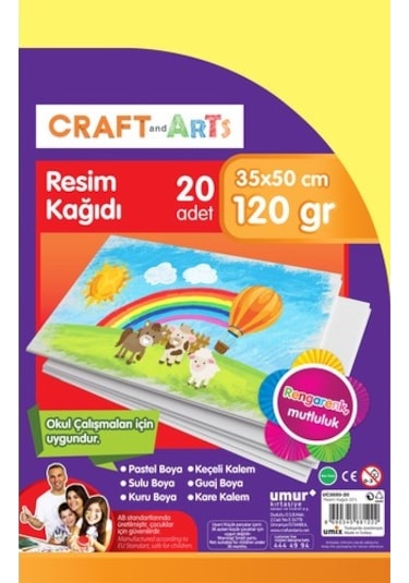 Craft And Arts Resim Kağıdı 20'Li 35X50