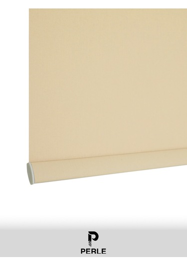 Br Perle Home Bej Rengi Düz Mekanize Stor Perde Yüksek Kalite Metropol Serisi Bej