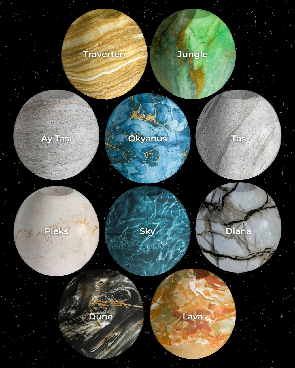 Modern Orta Sehpa & Küre Sehpa & Top Sehpa & Füme Yuvarlak Cam & Ocean Mavi