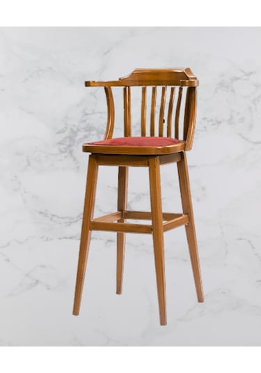 Zus702 Yüksek Sandalye Yarım Kolçak Kafes, Ahşap Kayın... Akçaağaç