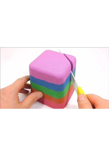 Heroes Kinetik Kum 4 Renk 1 KG Oyun Kumu Kalıp