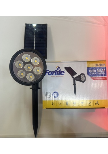 7w Çim Solar G.ışığı Rengi Siyah