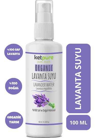 Doğal Ve Organik Saf Lavanta Hidrosolü - Canlandırıcı, Besleyici