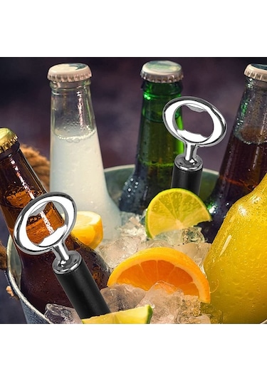 Moly Kendin Yap Bira Şişe Açacağı 4 Adet Paslanmaz Çelik Gümüş Renk Gümüş