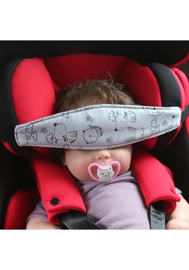 Bebek Araba Koltuğu Baş Desteği Çocuk Arabası Sabitleme Kemeri Çok Renkli