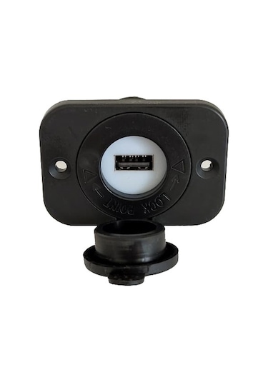 TEKLİ USB ŞARJ SOKETİ 12V/24  5V/3A YAT,KARAVAN,MARİNE
