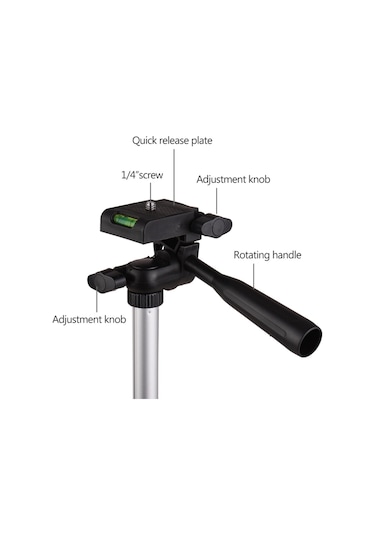 3110 Pro Kamera Tripod Hafif Esnek Taşınabilir Üç Yollu Kafa Sony Canon Nikon İle Uyumlu Çok Renkli
