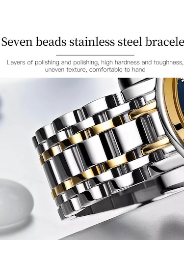 20mm Çapında Ucu Kavisli Çift Renk Çelik Saat Kordonu Çok Renkli