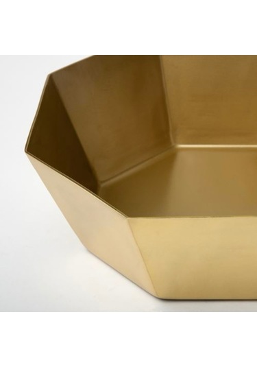 Gokvalla Alüminyum Servis Kasesi, Altın Rengi, 26x26x9cm Altın