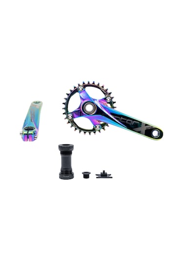 Raptor 32t Rainbow Hollowtech Göbek Tek Yaprak Aynakol Çok Renkli