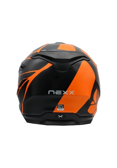 Nexx Y.100 B-Side Kapalı Kask Mat Siyah Turuncu