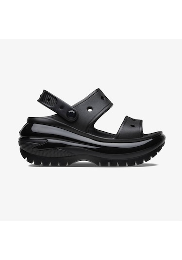 Crocs Classic Mega Crush Kadın Siyah Sandalet Düz 207989 Siyah