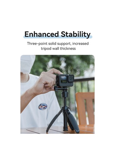 Sones Telesın Mini Selfie Çubuğu Hızlı Çıkarma Tripod 15-40cm Spor Kamerası İçin Ayarlanabilir Braket