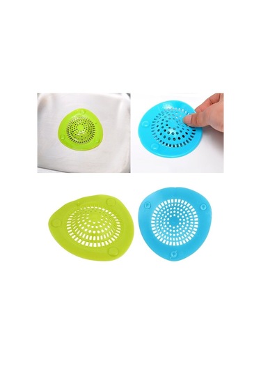 Periboia Silikon Üçgen Süzgeç - Lavabo Küvet Süzgeci Çok Renkli