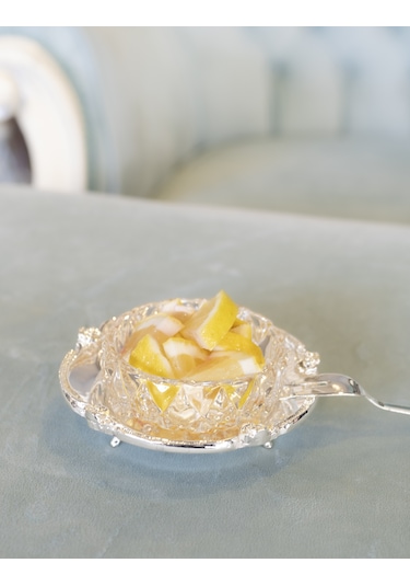 Gümüş Kaplama Limon Tabağı Gümüş
