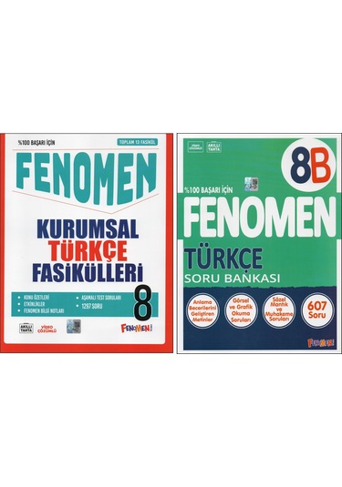 Fenomen 8.sınıf Kurumsal Türkçe Fasikülleri +fenomen 8. Sınıf 8b Türkçe 2 Kitap