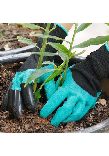 Toprak Kazma Ekme Çapalama İçin Korumalı Bahçe Eldiveni