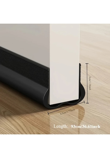 Dashanshop 2 Adet Siyah Kapı Altı Rüzgar Önleyici Ses Yalıtım İç Ve Dış Kapı Diğer