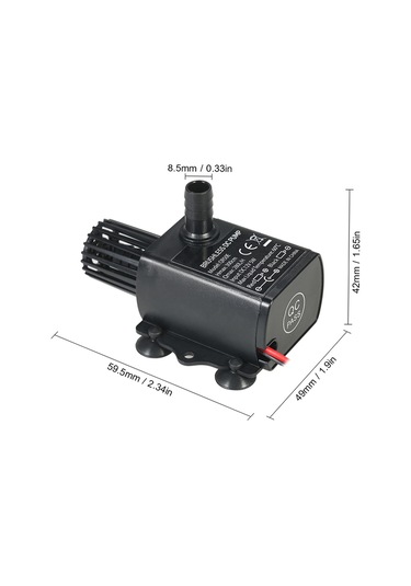 Decdeal Dc12v 5 W Ultra Sessiz Mini Fırçasız Su Pompası