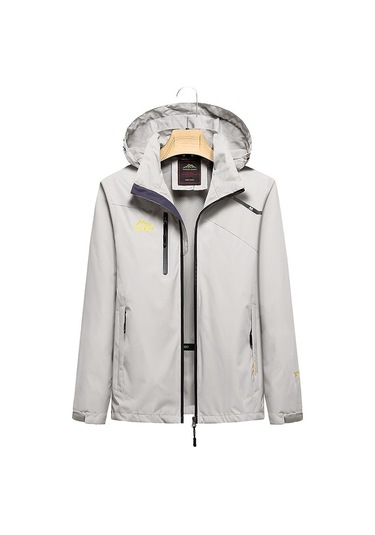 Kadın Açık Spor Tek Katmanlı Stormsuit Aşınmaya Dayanıklı Su Geçirmez Rüzgar Geçirmez Mont Beyaz