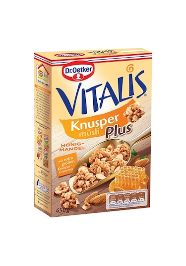 Dr.Oetker Vitalis Knusper Çıtır Bal Bademli Müsli 450 G