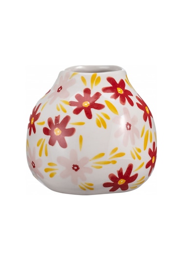 Karaca Home Spring Çiçek Desenli Vazo Kırmızı 300.23.01.0370