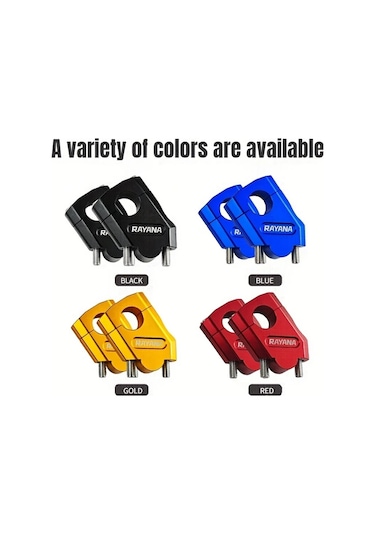 Dream011 Blue Rayana 1 Çift Alüminyum Alaşım Motosiklet Gidon Yükseltici 22mm Cnc