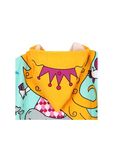 Suntek Çocuklar Sörf Plaj Kapüşonlu Panço Değişen Bornoz