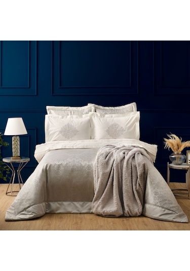 Karaca Home Maira Gri 8 Parça Çeyiz Seti Gri